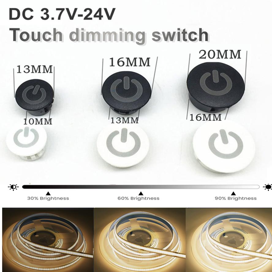 4-1PCS Smart Dimmable Home Touch Sensor Button Controller Switch for DC5V 12V 24V Smart Home Light Strip LED Dimmer Controller