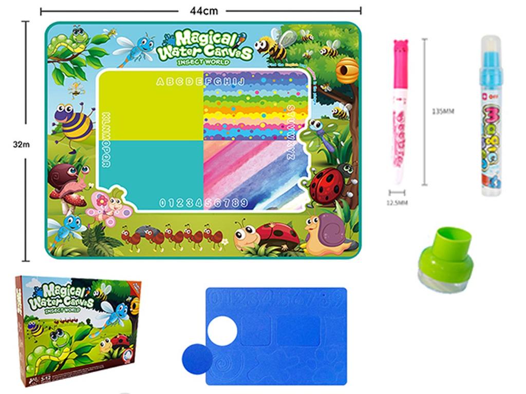 MATA DO KOL. PISAKIEM WODNYM OWADY 44x32cm 9941