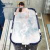 Portable Folding Bathtub for Adults & Children - Full Body Shower Bucket for Autumn/Winter Use