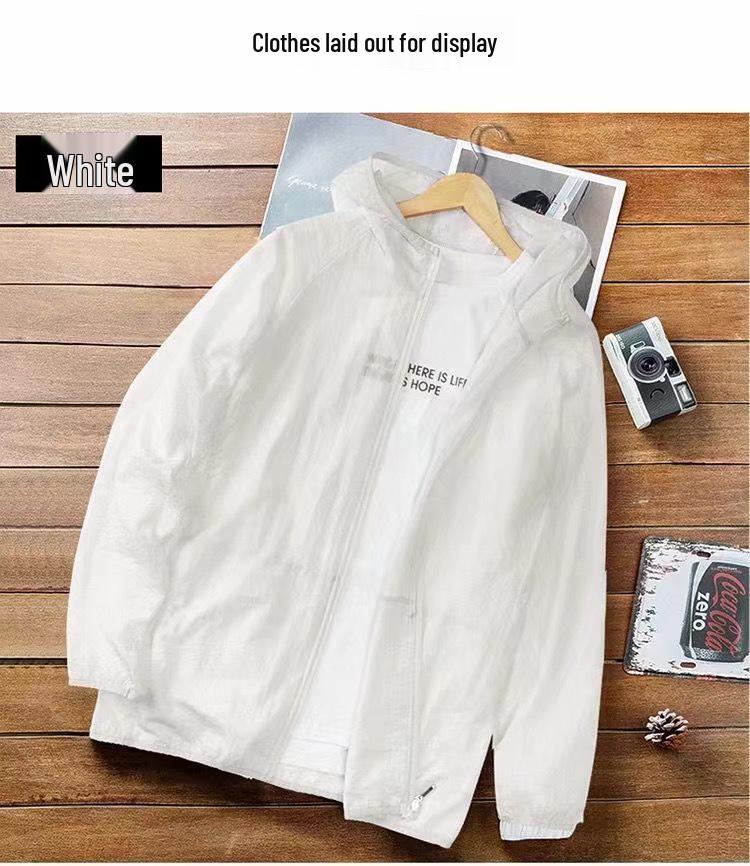 Men's Ultra-light Ice Silk Sun Protection Jacket - Breathable, Plus Size for Summer and Fishing