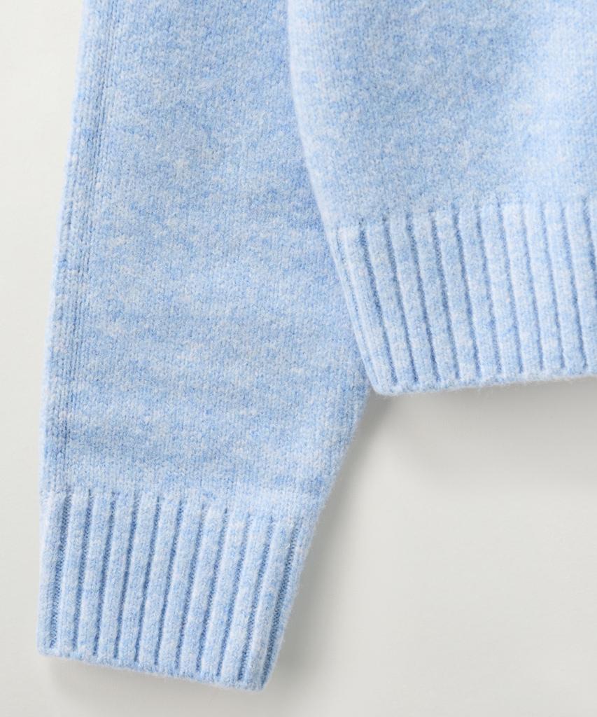 Seteo (W) Argyle V-Neck Pullover Knit Sky Blue