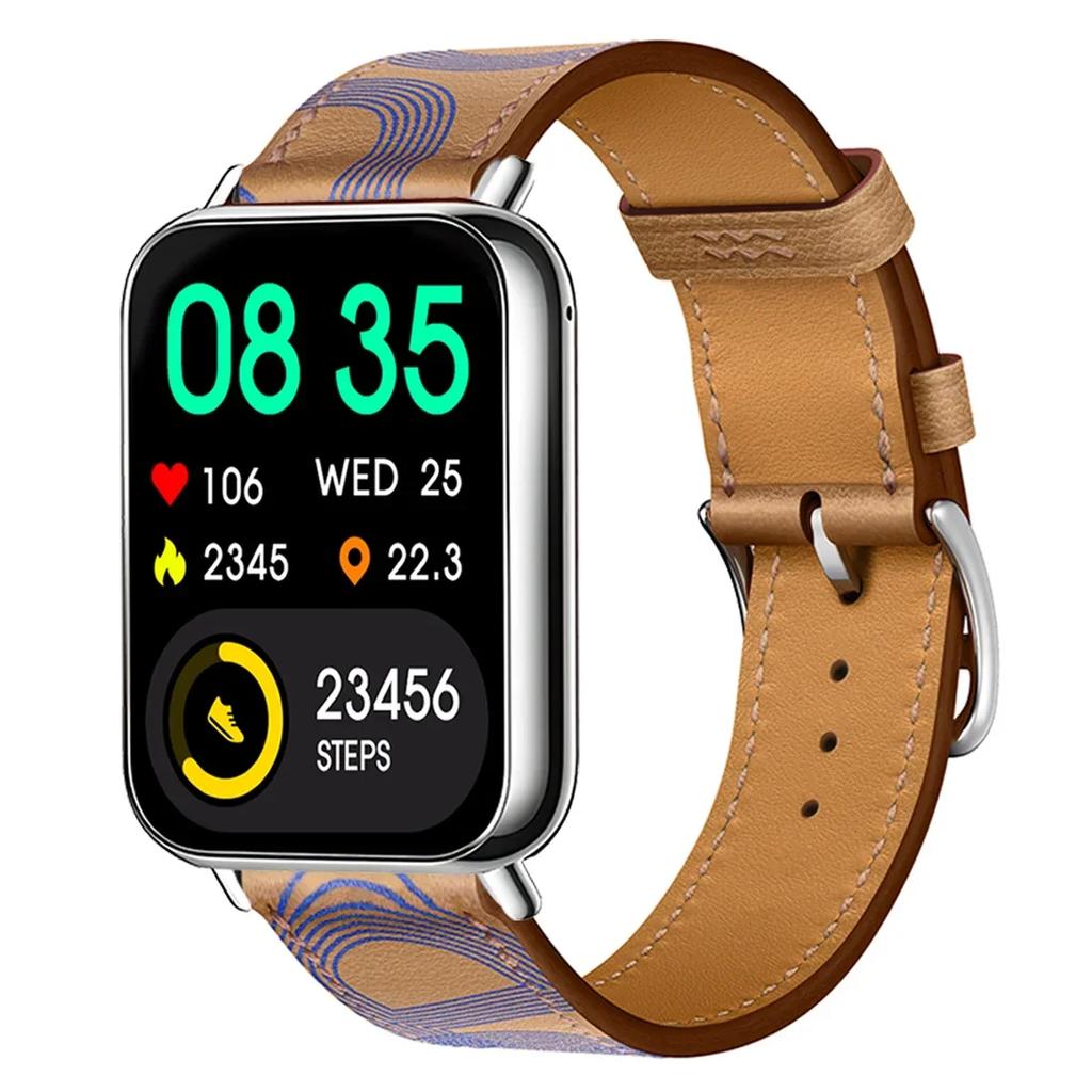 Leather Loop Strap for Redmi Watch 5 Watch 4 Band for Xiaomi Mi 9 Pro Active Wristband Bracelet Mi Band 8 Pro Correa Accessories