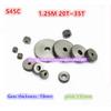 #45 karbon çelik 1.25 modül 1.25M 20T~35T Düz dişli, metal dişli~