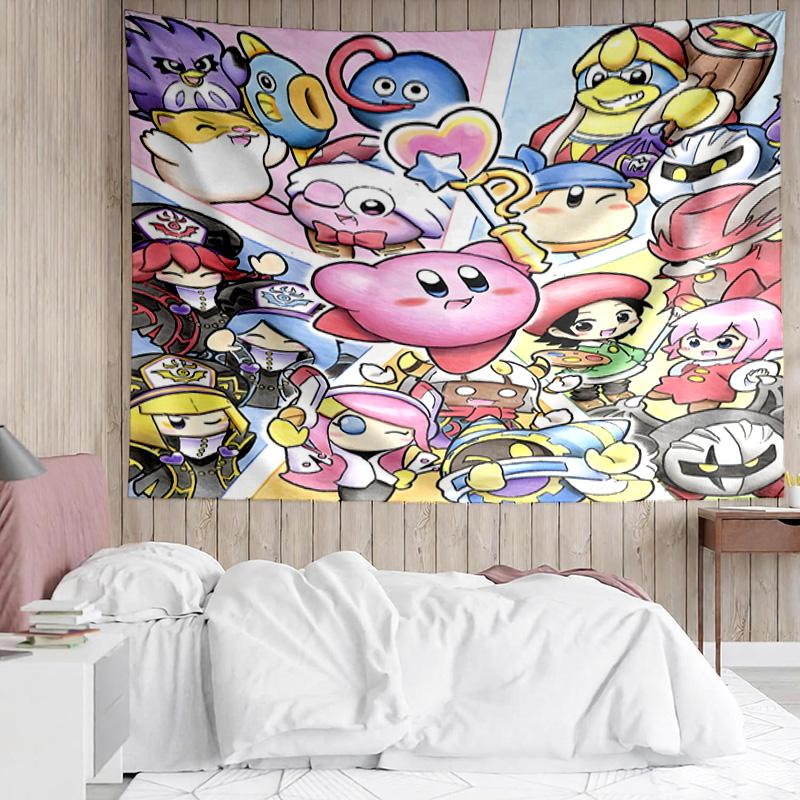 1PC Pink pika Pattern K-pop music group Tapestry Accessories for Bedroom,Livingroom, dormitory Room Wall Decor Fan Birthday Gifts