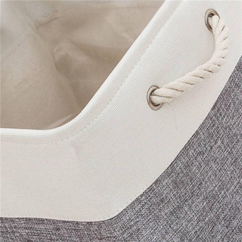 Collapsible Linen Storage Basket With Liner For Organization In Bedroom Or Living Room Basket Storage