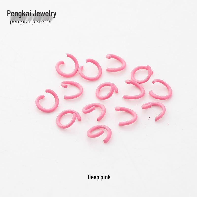 

100 Цветных Эмалированных Соединительных Колец - Железные C-Кольца для DIY Поделок и Изготовления Ювелирных Изделий 1.2*8mm