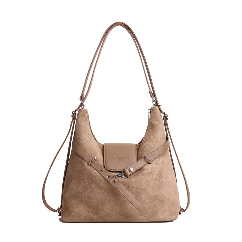 

Vintage Fashion Backpack Women Faux Suede Daily Casual Shoulder Bag Designer Luxury Crossbody Bags Shopping Travel Handbags хакі