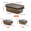 1/3 Pcs Refrigerator Food Sealed Crisper Containers Fresh Fruit Vegetables Steak Meat Storage Box Organizer Kitchen Accessories