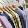 Unisex Outdoor Lightweight Color-Block Patchwork Round Neck Long Sleeve Fleece Base Layer T-Shirt