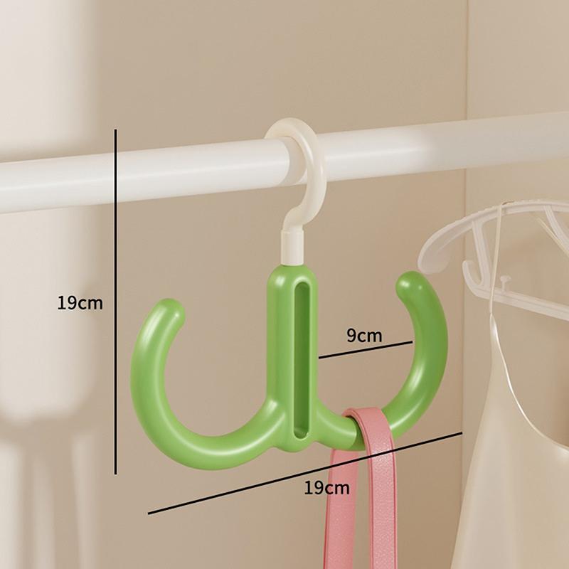 

Portable Dopamine Hook Scarf Tie Display Rack Multifunctional Clothes Hanger Rotatable Bedroom Scarf Racks