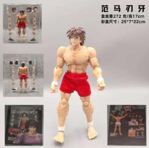 Hot 17cm Hanma Baki Figure Baki Action Figures Figurine Pvc Statue Collection Model Toy Desk Decoration Christmas Gifts