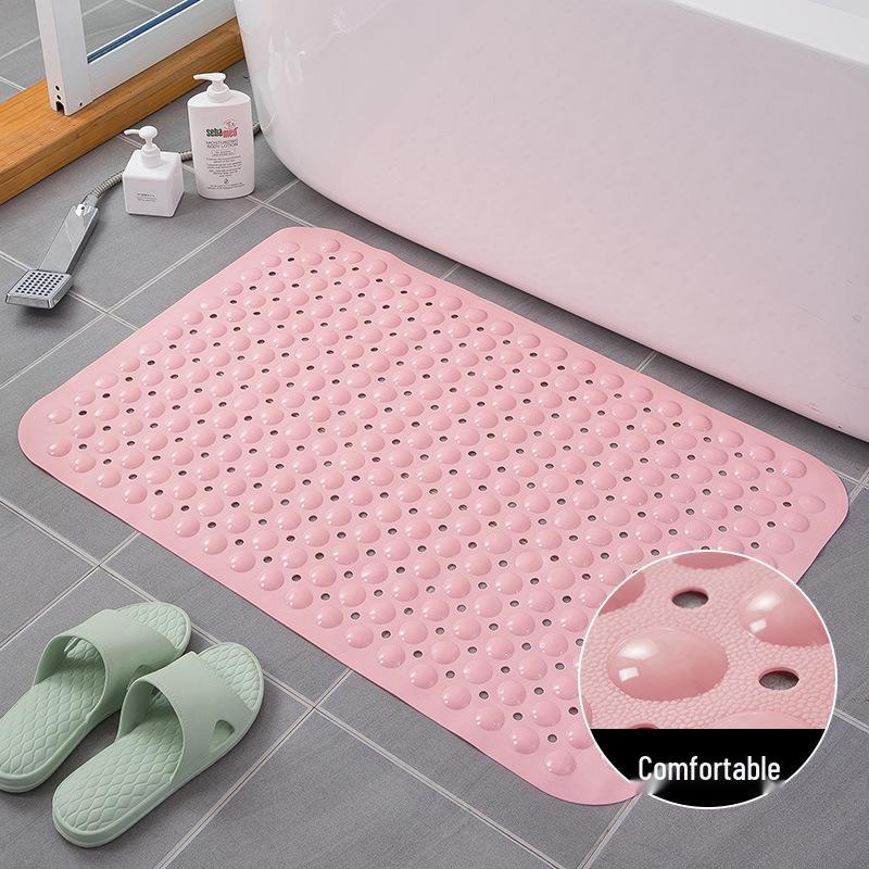 PVC Non-Slip Bathroom & Shower Mat - Water-Resistant for Home, Hotel, Pool, Toilet, Floor.