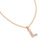 Estele Rosegold Splendid Women's Medium L Pendant with Austrian Crystals