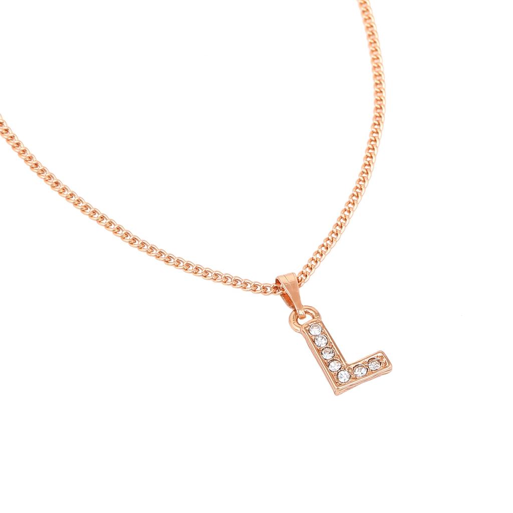 Estele Rosegold Splendid Women's Medium L Pendant with Austrian Crystals