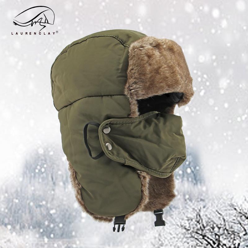 Northeast Hat Men's Winter Ear Protection Warm Lei Feng Hat Windproof Snow Cycling Hat Mask Snow Hat Female Tide