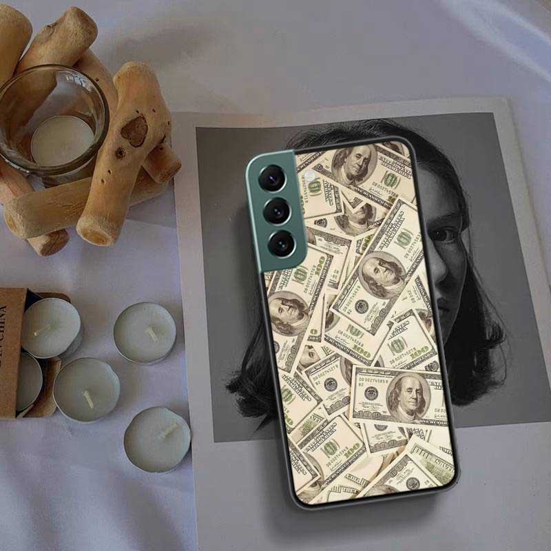 Banknote Dollar Cash Money Phone Case For Samsung A15 A25 A35 A55 Galaxy A70S A50S A30S A30 A40 A71 A51 A41 A31 A21 A11 A01 A20S