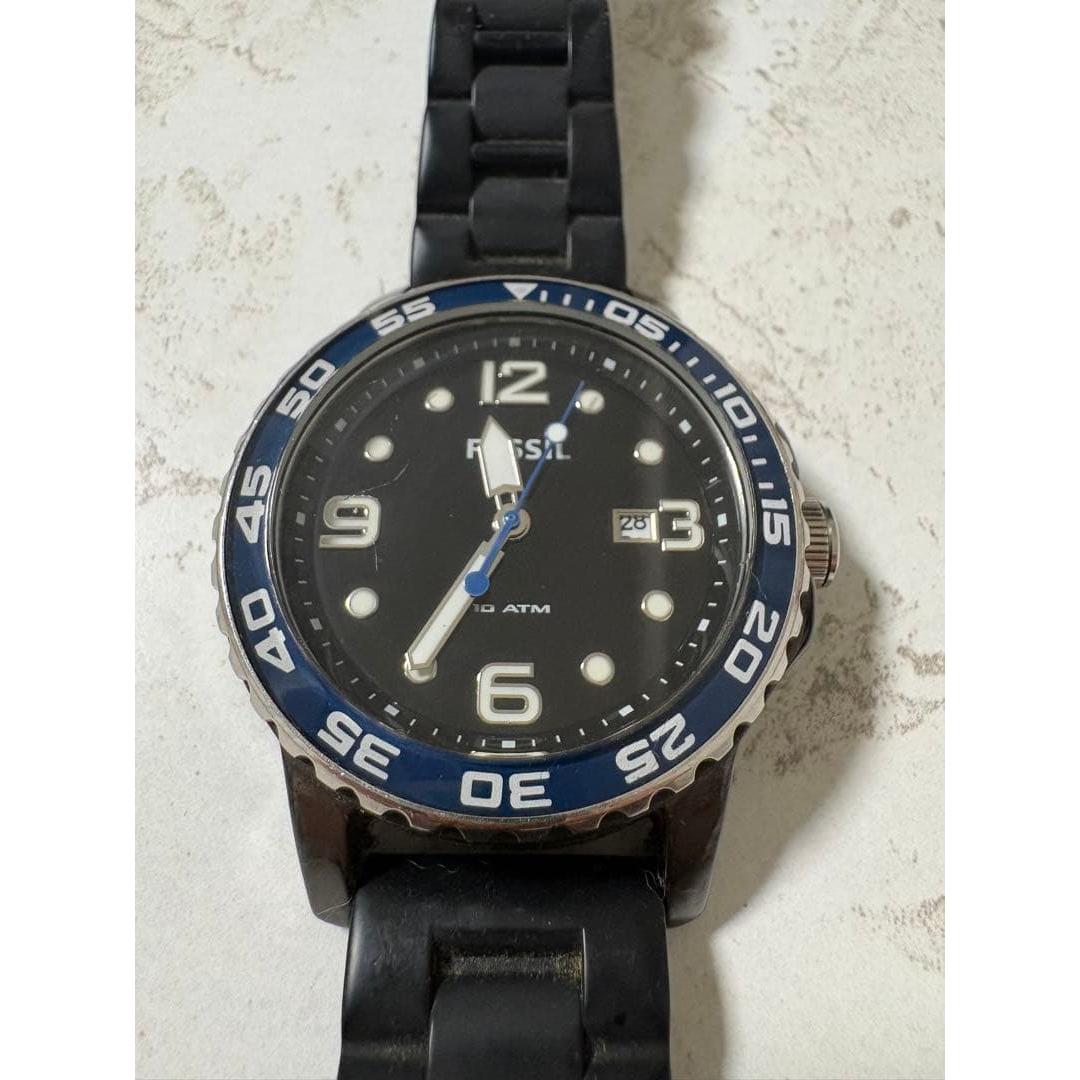 Used [Price reduced! ] FOSSIL watch diver s watch