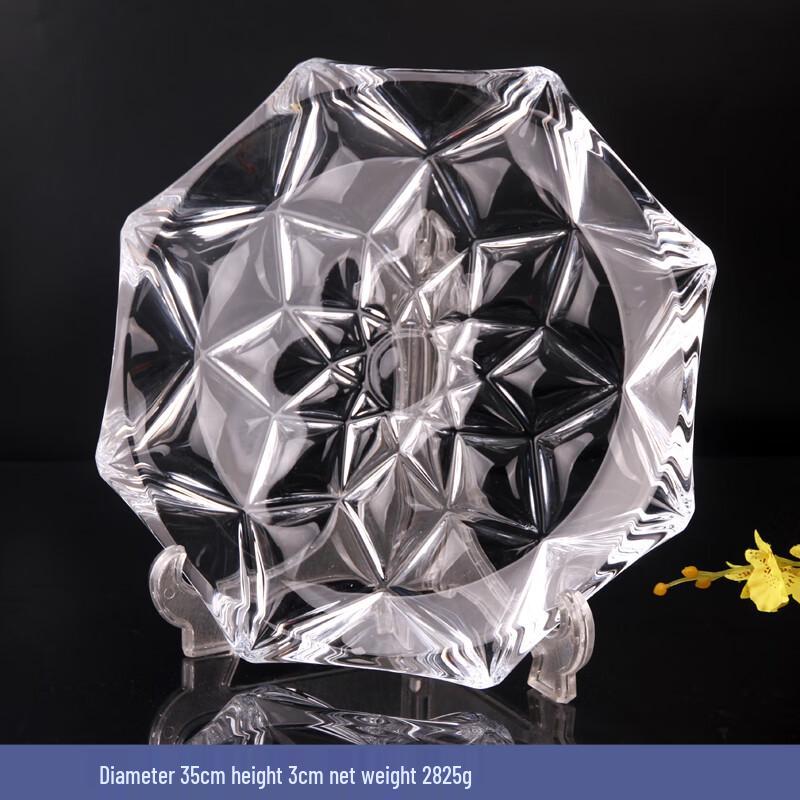 Flavinmci Crystal Glass Fruit Plate