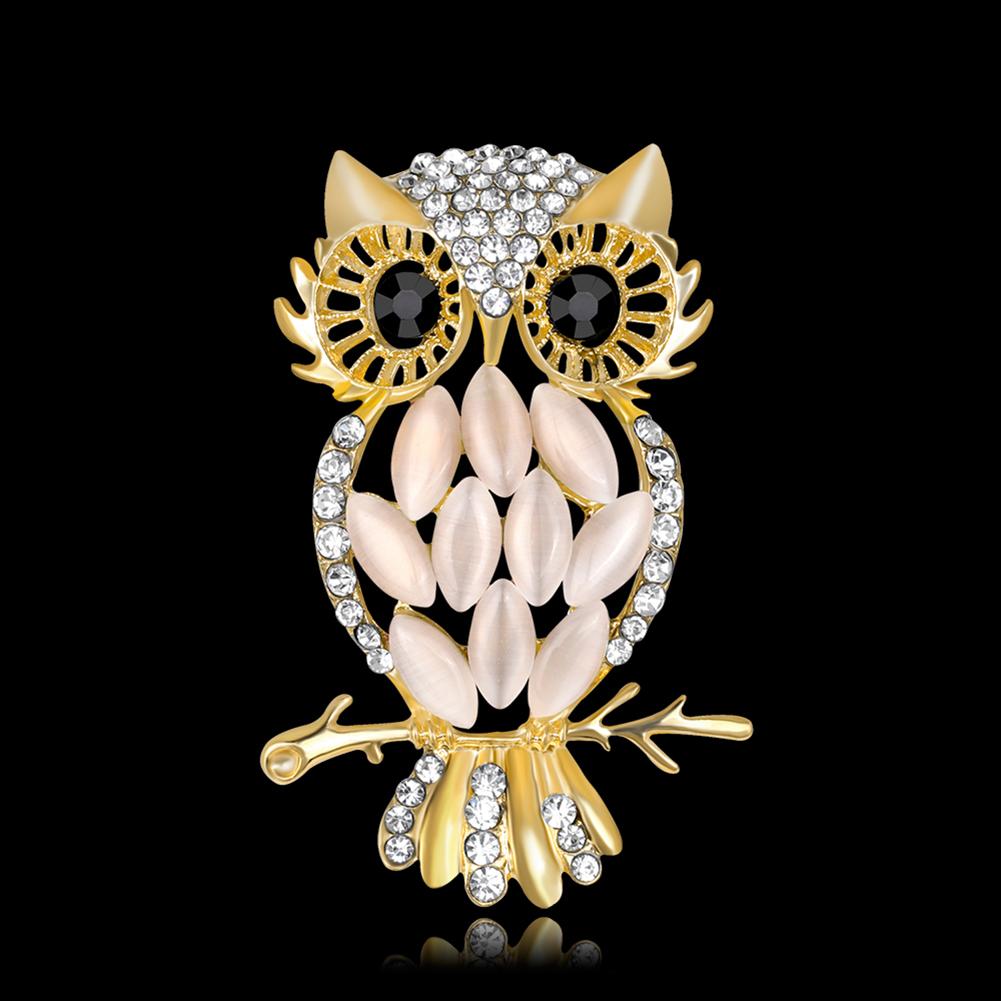 Cute Cartoon Owl Shaped Brooch Decor All-match Elegant Brooch Pin
