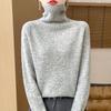New Autumn/Winter Color Dot Knit Wool Sweater: Women's High-Collar Fashion Pullover