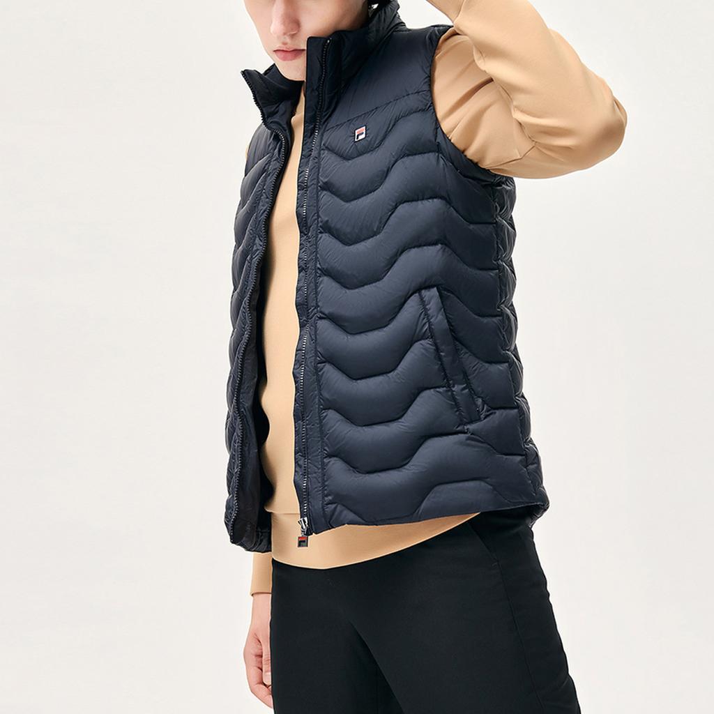 FILA Fleece Lined Full Zip Business Vest Men Vests Legendary-Blue F11M141901FNV