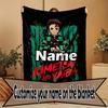 Custom Name Personalized Demon Slayer Print Blanket, Home Decor, Bedroom, Sofa, Camping, Couch, Gifts for Birthday Christmas