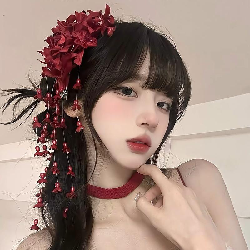 Antique Fresh Lily Of The Valley Flower Handmade Fringed Hairpin Mori Temperament Style Hair Accessories Wedding Headwear