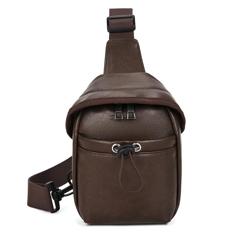 

Модные мужские поясные сумки, нагрудная сумка, мягкая ПУ кожа, мужские сумки через плечо, стильная мужская сумка кроссбоди, нагрудные сумки, унисекс слинги