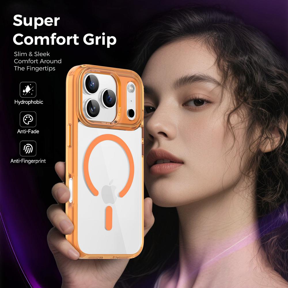 KEYSION Αντικραδαισμική Διαφανής Θήκη για MagSafe για iPhone 17 Pro Max Μαλακή TPU+PC Μαγνητική Ασύρματη Φόρτιση Τηλεφώνου Διάφανη Θήκη