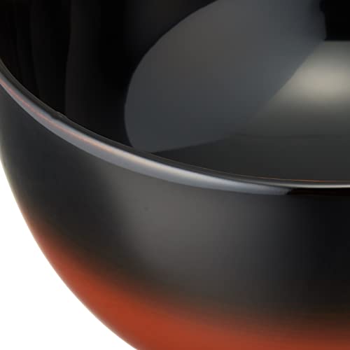 Shikkodo "Yamanaka Lacquerware" Soup Bowl, Gradient Lacquer, Black Interior, SI-05