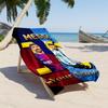 Football Messi Customize Your Name Beach Towel Soft Durable Quick-Dry Suitable for Swimming Gym Camping Yoga Vacation