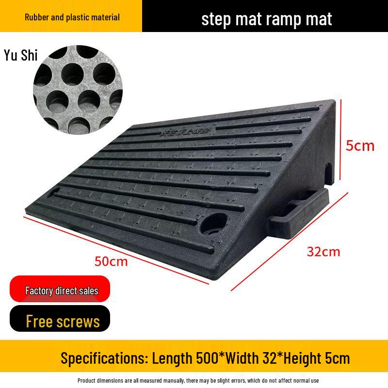 Heavy-Duty Rubber/Plastic Curb Ramp & Speed Bump Pad