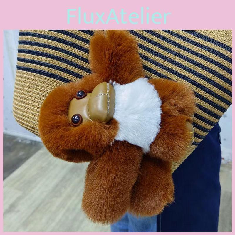 Plush Gorilla Toy Keychain Detailed Lifelike Design Cartoon Gift For Gift Kids