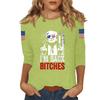 Women's Casual Fashionable Sexy Comfortable Neck Three-Quarter Sleeve Top