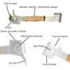 Bee Hive Tool,Multifunctional Beehive Tools,Beehive Scraper Tool with Wooden Handle for Beekeeper