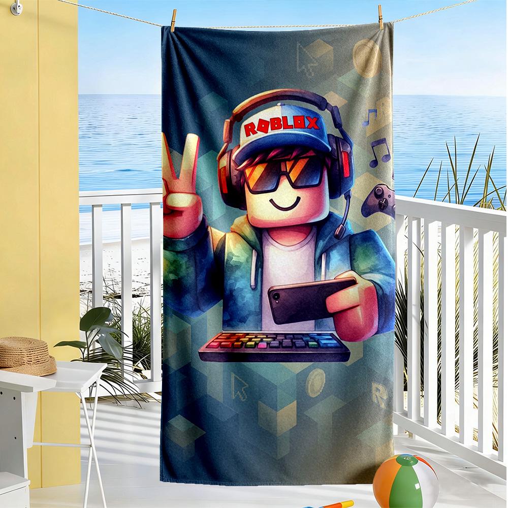 Roblox Beach Towel Quick-Dry Soft Microfiber Comfortable Lightweight