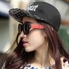 Sunscreen Letter Embroidery Flat Brim Hat Korean Style Peaked Cap Street Style Baseball Cap  Women