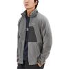 Columbia Jaqueta Masculina com Logo de Cor Sólida, Zíper e Gola Alta Cinza AE0781-023