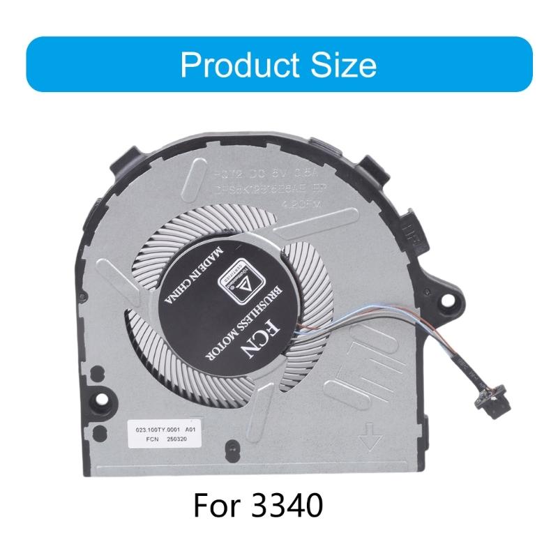 CPU Fan Laptop Cooling Fan DC5V 0.5A 4Pin CPU Coolers for 3340 2023 version Heatsink Part