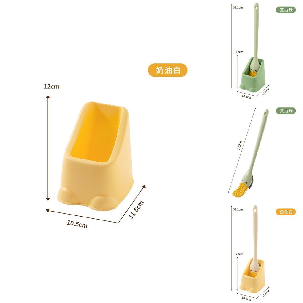 Long Handle Duckbill Toilet Brush Soft Bristles For Deep Cleaning No Dead Ends