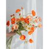 Artificial Corn Poppy Flower Bouquet with Realistic Touch and Flocking Long Stem, Which Is Made of Plastic.For Weddings, Proposals, Spring, Birthdays