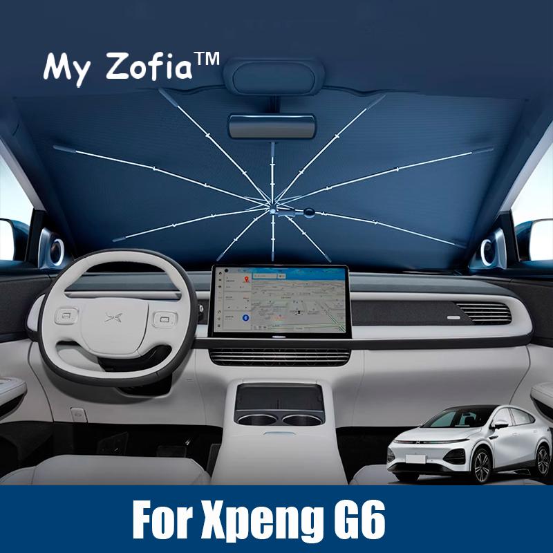 For XPENG G6 XiaoPeng G6 2023 2024 2025 2026 Car Windshield Sunshade Foldable Umbrella amry Front Heat Insulation Accessories
