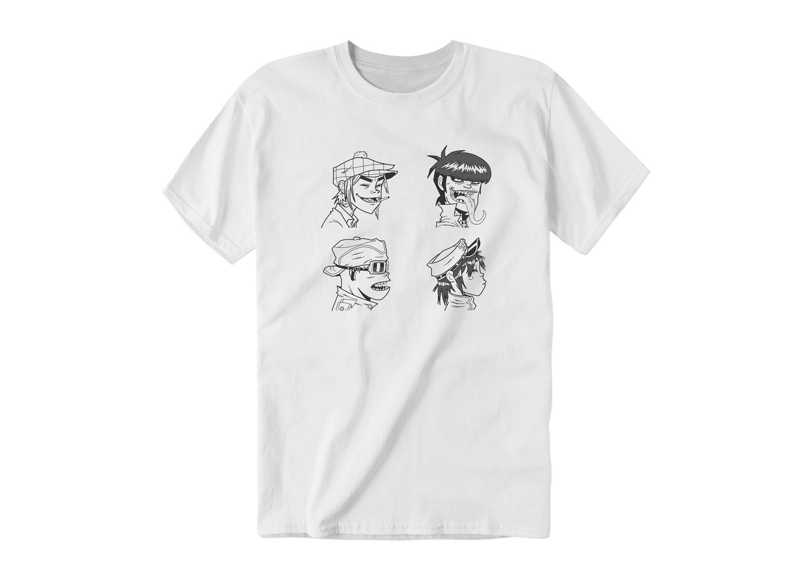 Rockband Faces Image Illustration | Kids & Adult Unisex Tee Tshirt XL