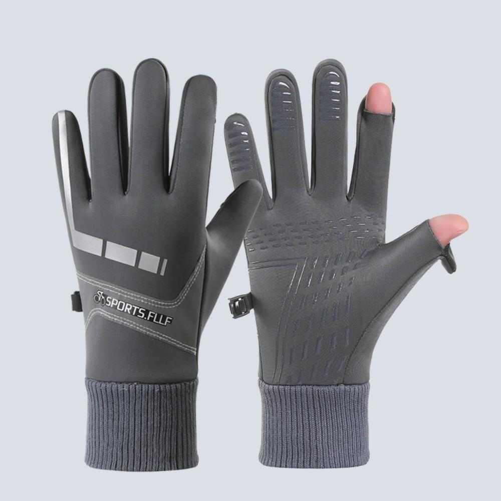 Lock Buckle Winter Cycling Gloves Anti-slip Warm Outdoor Gloves Thick Cycling Gloves  Sports