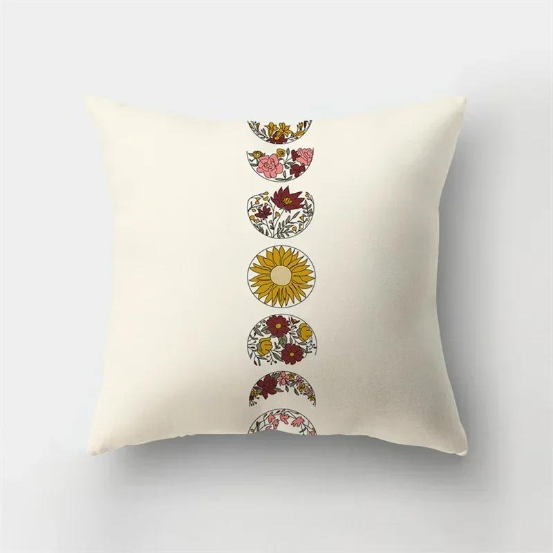 Bank Huisdecoratie Dieren Kussensloop Natuurlijke Bladeren Bloemenlandschap Kussenhoes Kort Pluche