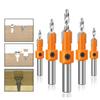 1pcs Counter Sink Drill Bit Set for Wood 8mm Shank Wood Screw Drill Router Bits Hole Punch Woodworking