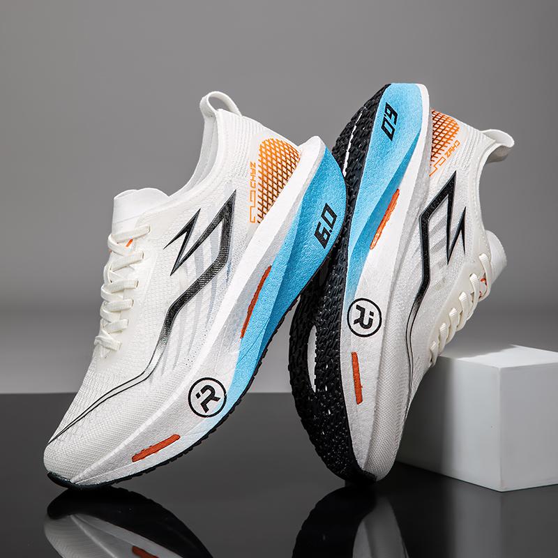 Scarpe da Corsa Speciali da Uomo per Maratona con Piastra in Carbonio Traspiranti Leggere Comode da Donna Atletiche Antiscivolo Ammortizzate Stabili Sneakers