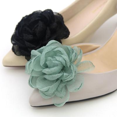 2 pièces Accessoires Talons Hauts Chaussures de Mariée Décorations Pince Nœud Ruban Pince Charme Boucle Pinces Brillantes