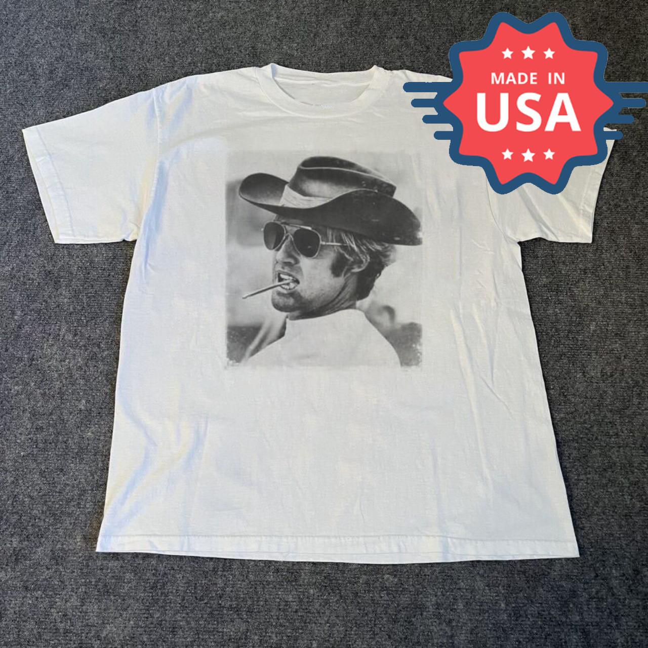 Rare! Robert Redford White Shirt Unisex Concert TU488 S