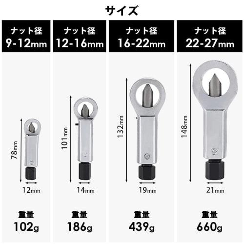 SALUDABLE Nut Breaker, Nut Splitter Cutter for Rust, Corrosion, and Stuck Nut Removal (9-12mm)